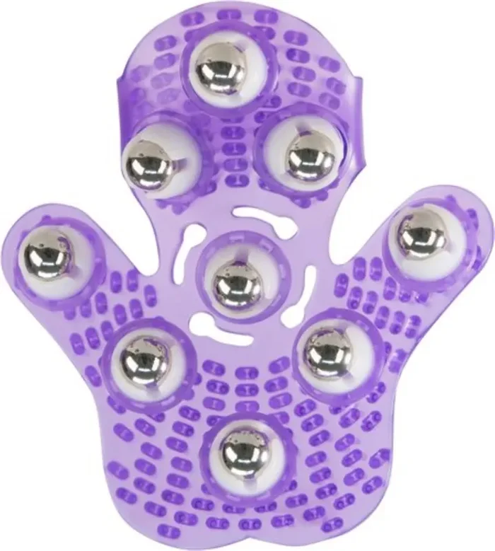 Roller Balls Massagehandschuh – Lila