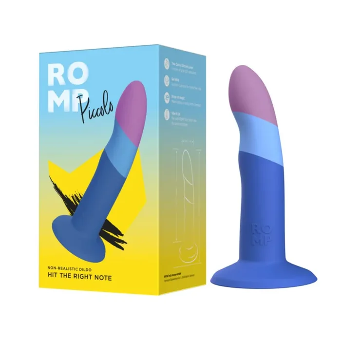 ROMP – Piccolo Vibrierender Dildo – Blau
