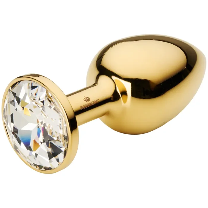 Rosebuds Gold Kristall Analplug Medium