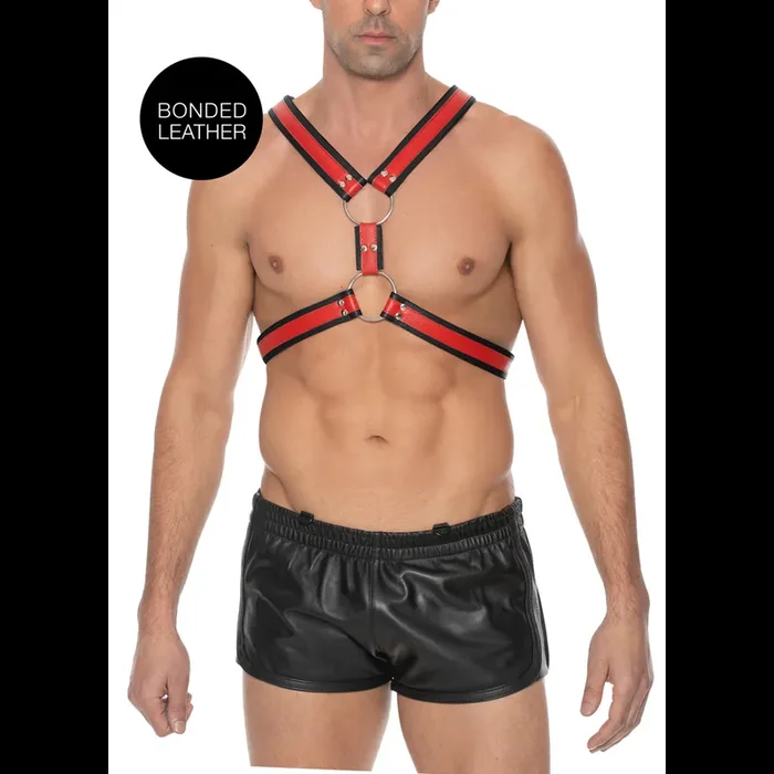 Rot-Schwarzer Scottish Harness – L/XL