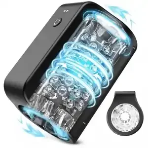 Rotating Masturbator Roating Blow 7 Modes Black