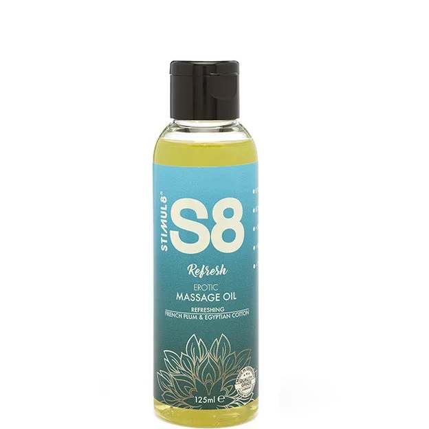 S8 Massageöl Refresh (French Plum & Egyptian Cotton) 125ml