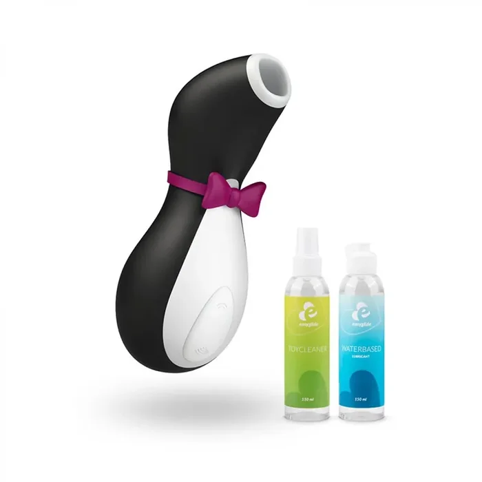 Satisfyer Pro Penguin Next Generation – EasyGlide Gleitgel, Toy cleaner