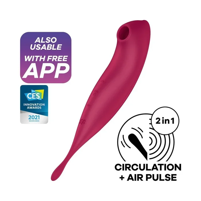 Satisfyer Twirling Pro Connect App – Dunkelrot