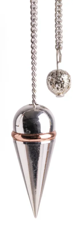 Schraubenpendel mit Kupferring – versilbert