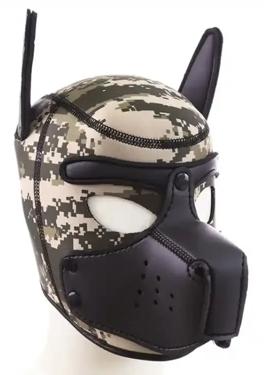 Schwarze Hundekapuze ARMY