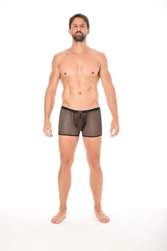 schwarze Netz Boxer Short