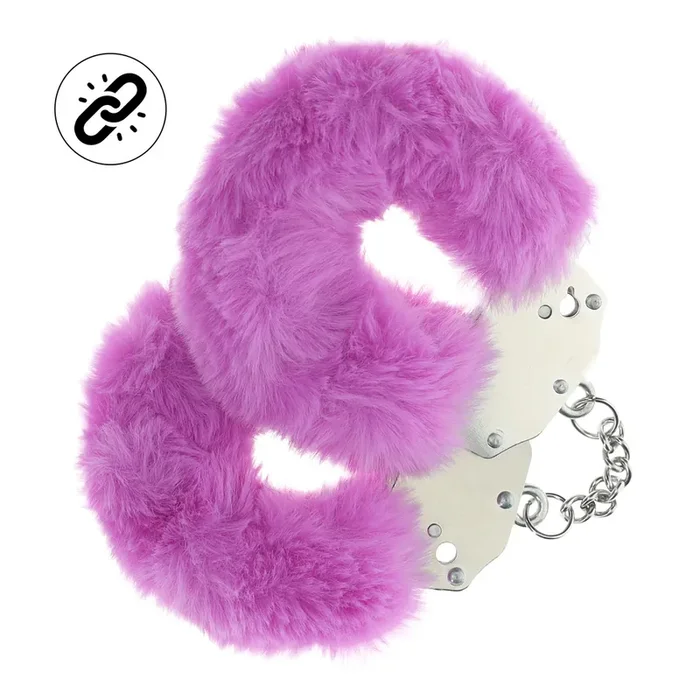 Schwere flauschige Handschellen – Lila