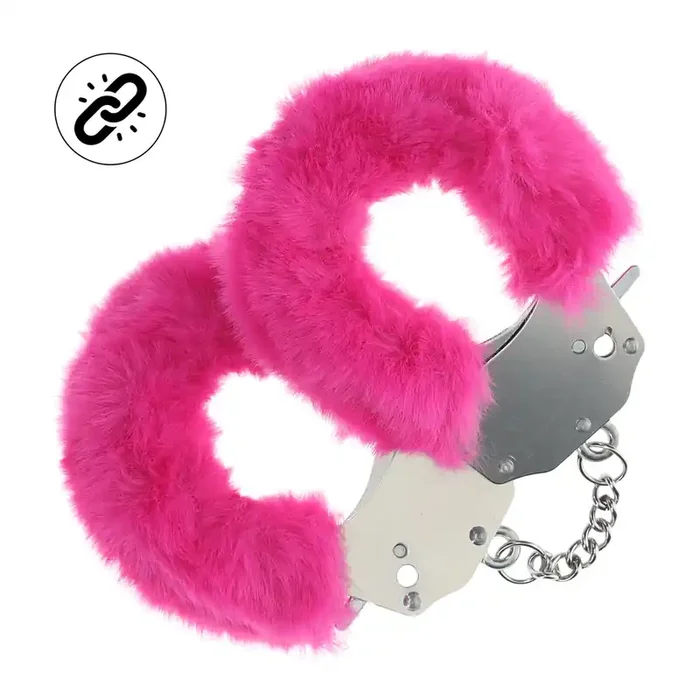Schwere flauschige Handschellen – Pink