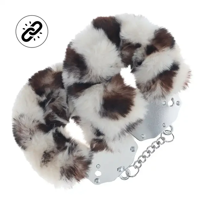 Schwere Fluffy Handfesseln – Schneeleopard