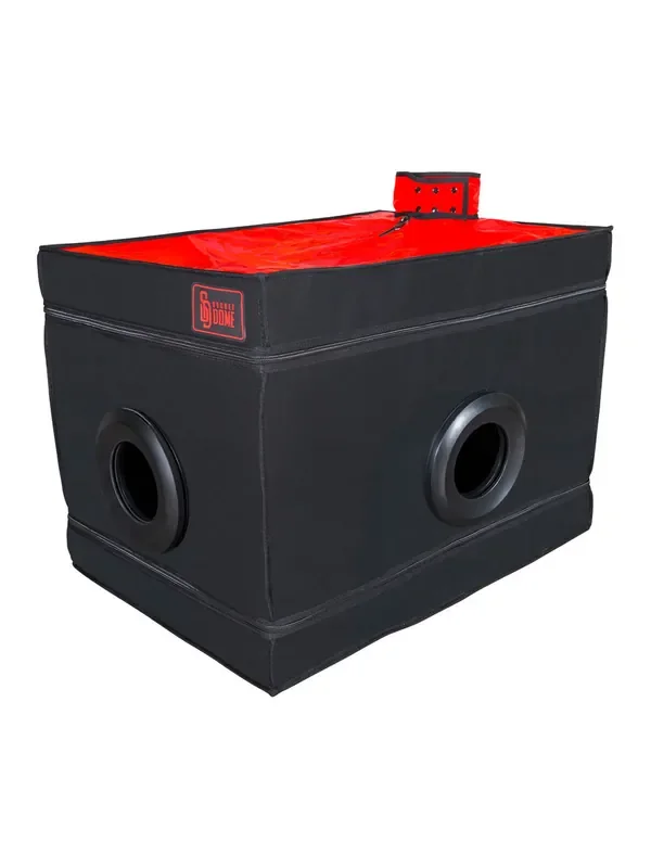 Secret Dome La Niche BDSM-Kabine, schwarz/rot