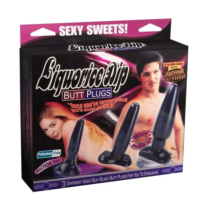 Set „Liquorice Dip“ Buttplugs