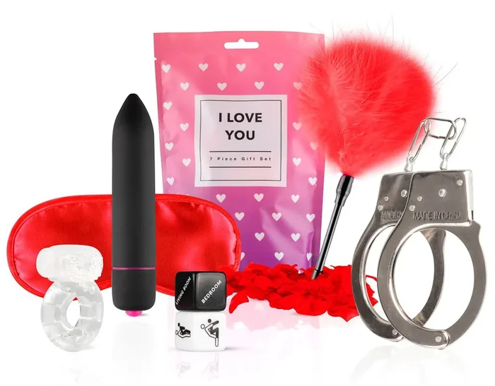 Set mit 7 Sextoys I Love You