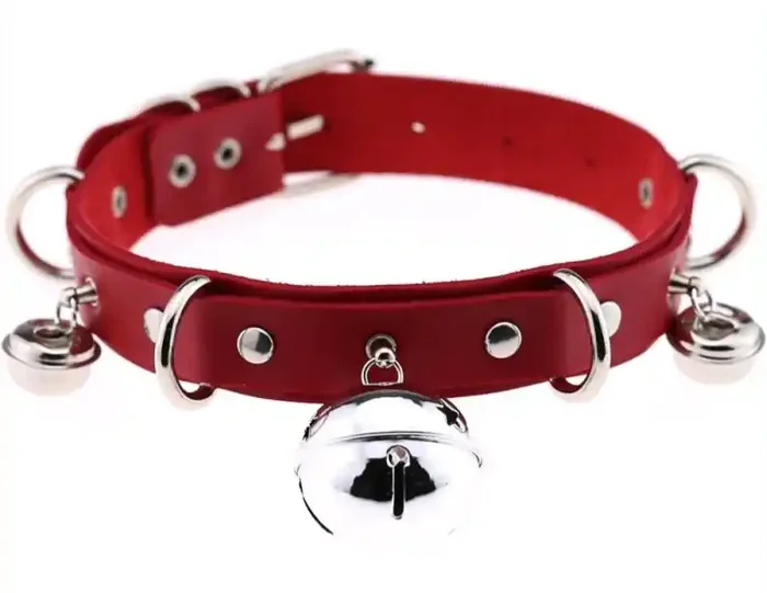 Sexy Halsband mit Grelots Rot