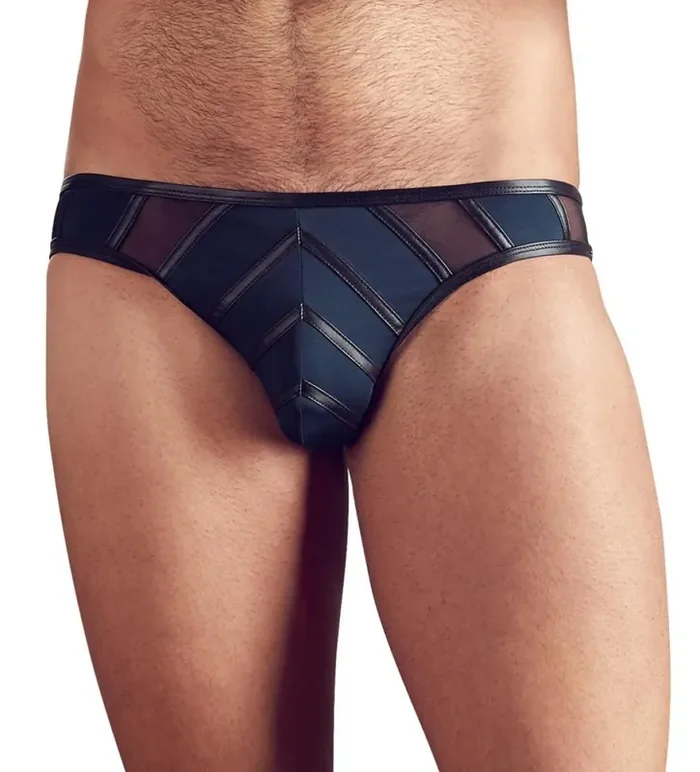 Sexy Herrenunterhose – Blau/Schwarz