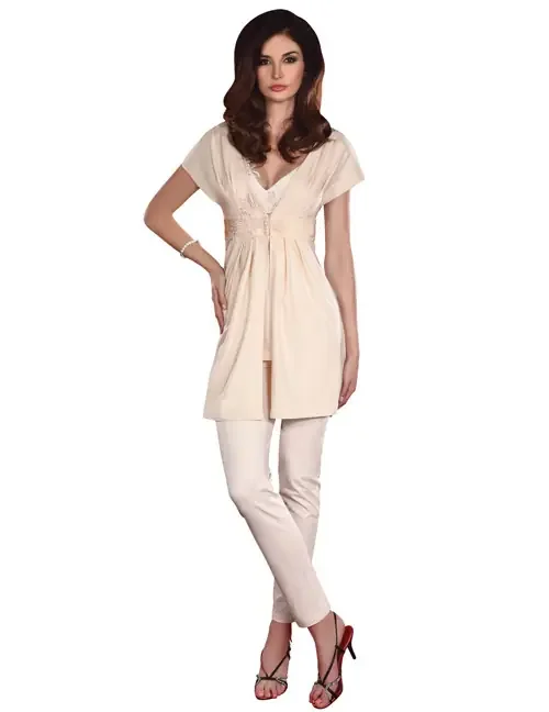 SHANESSA Morgenmantel LC 90037 beige