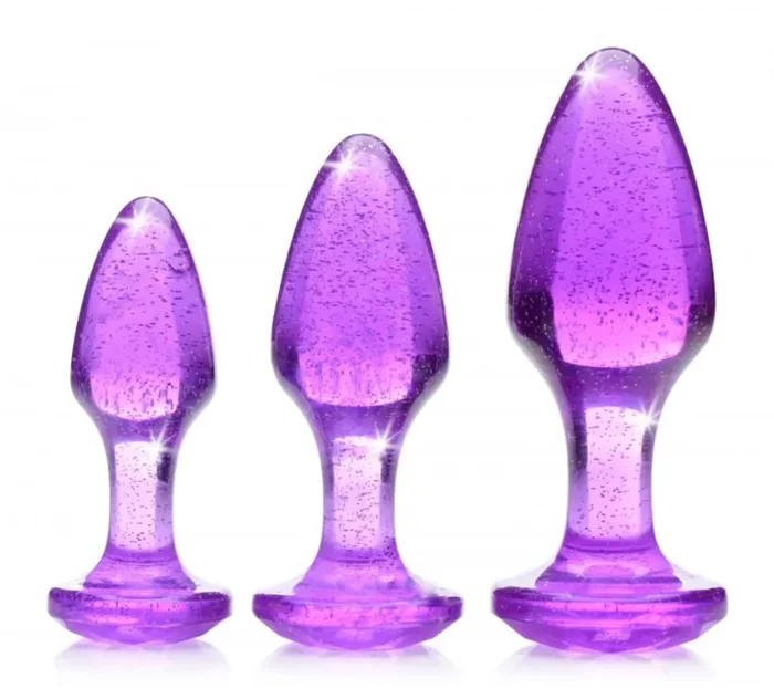 Shimmering Gem Analplugset – Lila