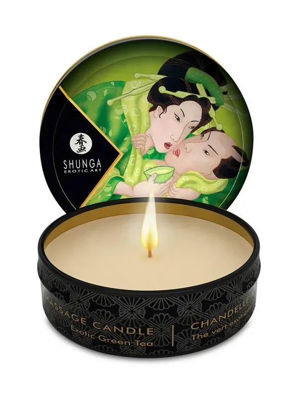 Shunga Exotic Green Tea Mini Massagekerze (30 ml)
