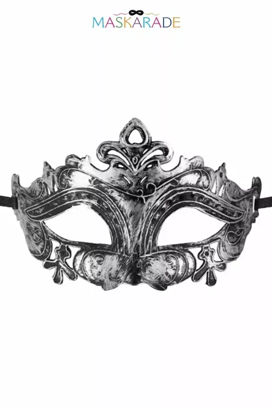 Silberne halbfeste Maske Hamlet