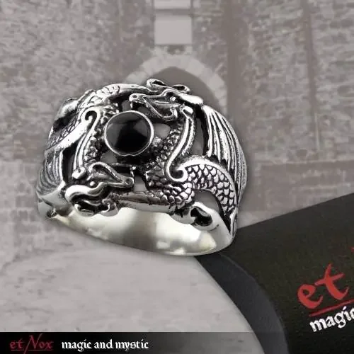 Silberring ‘Double Dragon‘