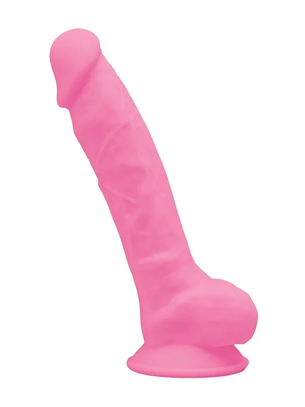 Silexd Glow in the Dark 7“ Model1: Dildo, pink