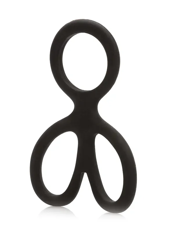 Silicone Ball Spreader Penis- und Hodenring, schwarz