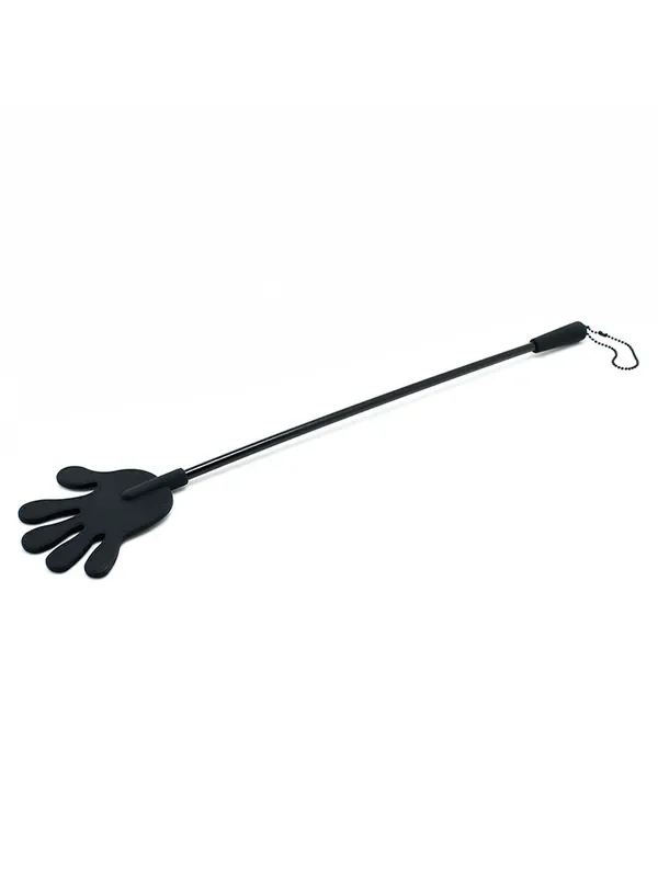 Silikon-Gerte mit Handspitze, schwarz