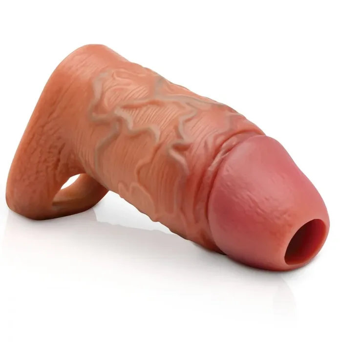 Silikon-Penis-Verlängerungssleeve mit Hodenriemen
