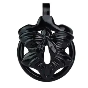 Sissy Clit Keuschheitskäfig – 3,5 x 3,5 cm – Schwarz