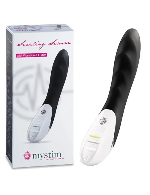 Sizzling Simon eStim Vibrator, sexy schwarz