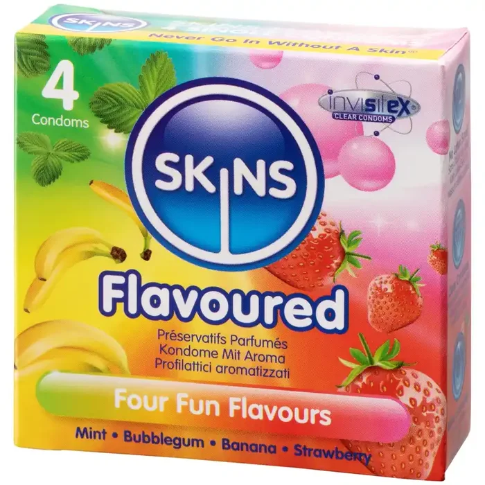 Skins Flavoured Kondome mit Geschmack 4 Stk