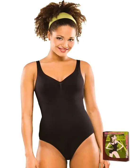 SlimBody – Body mit Schlankmach-Effekt hautfarben, schwarz oder weiß
