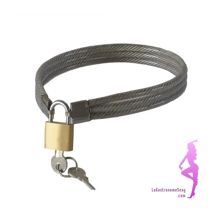 SM-Unterwerfungshalsband aus geflochtenem Metalldraht