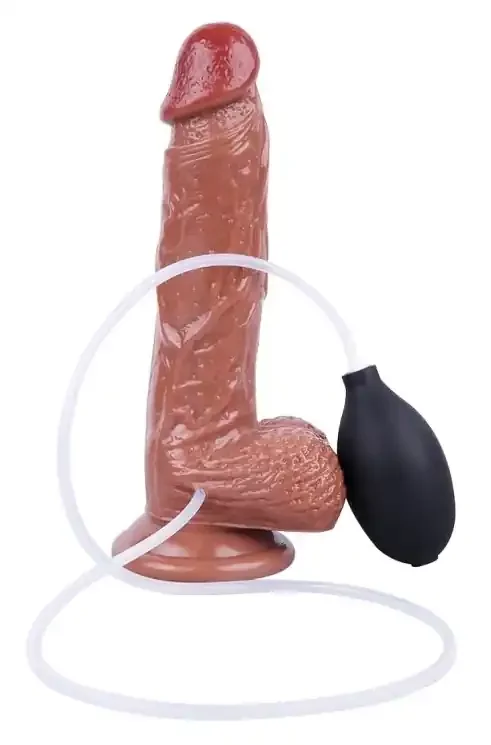 Softy Cum 14 x 3,5cm Ejakulations-Dildo Braun