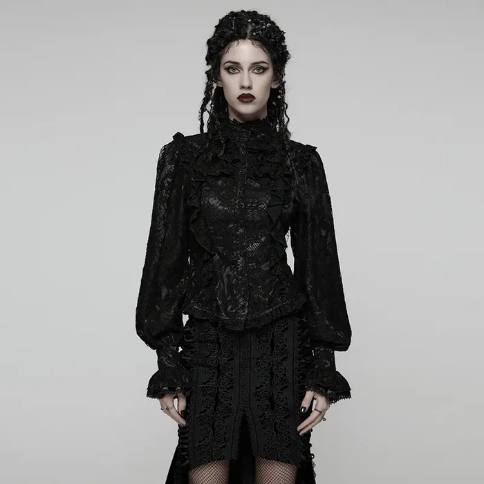 Spitzenbluse in vikorianischer Eleganz