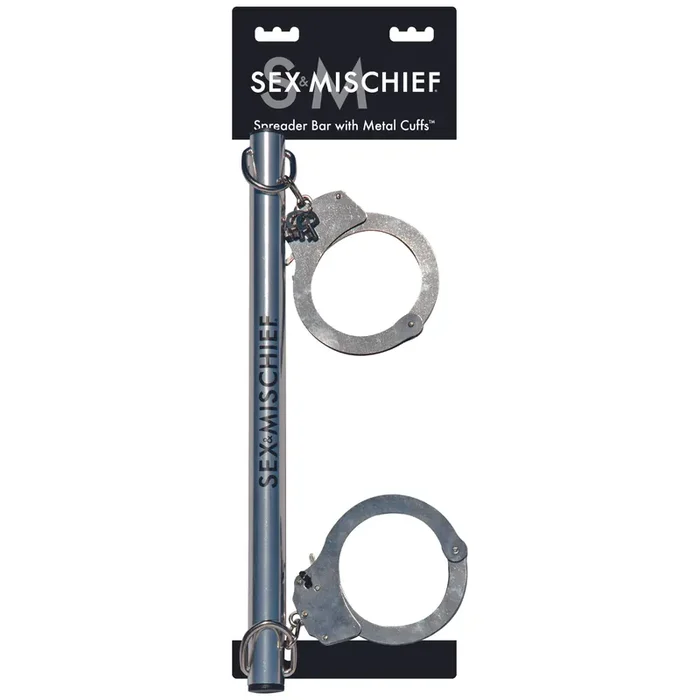 Sportsheets – Sex & Mischief Spreader Bar with Metal Cuffs