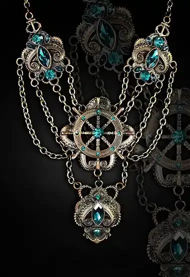 Steampunk Collier Mechanical Kraken