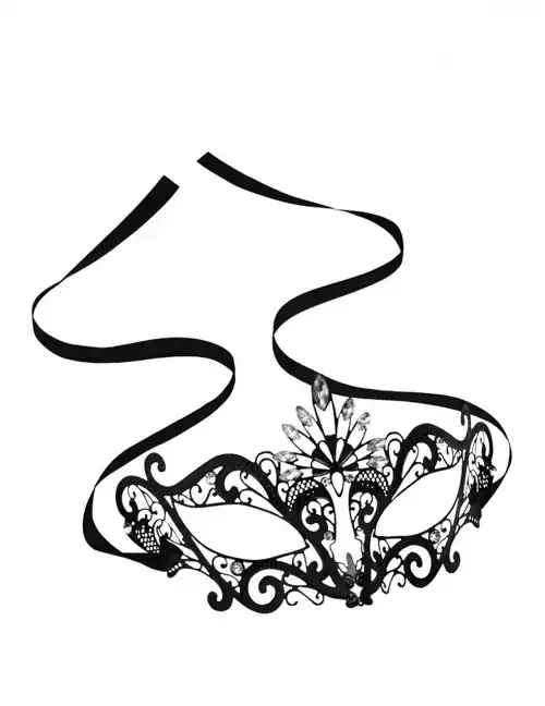 STEAMY SHADES – Augenmaske aus Metall mit Strass