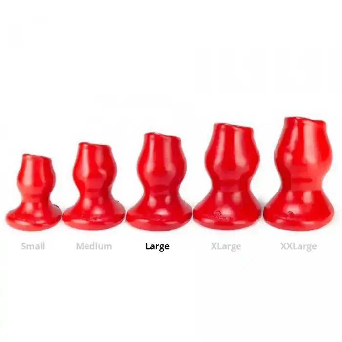 Stecktunnel Schweineloch rot Groß – 9 x 7 cm