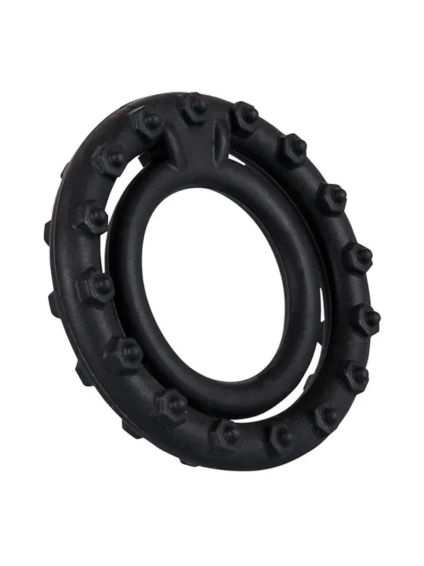 Steely Cockring Penis-/Hodenring, schwarz