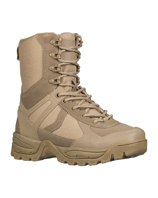 Stiefel ‘Patrol‘ mit Reißverschluss (Schuhgrösse 46, Farbe Coyote tan)