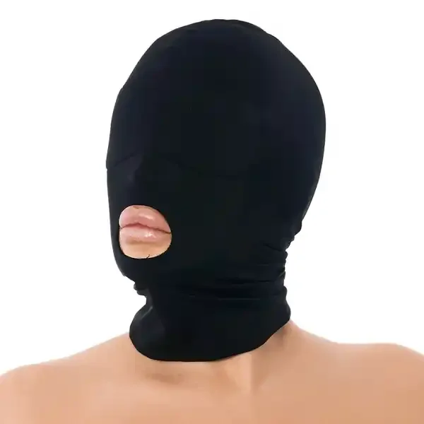 Stoffmaske Mund offen