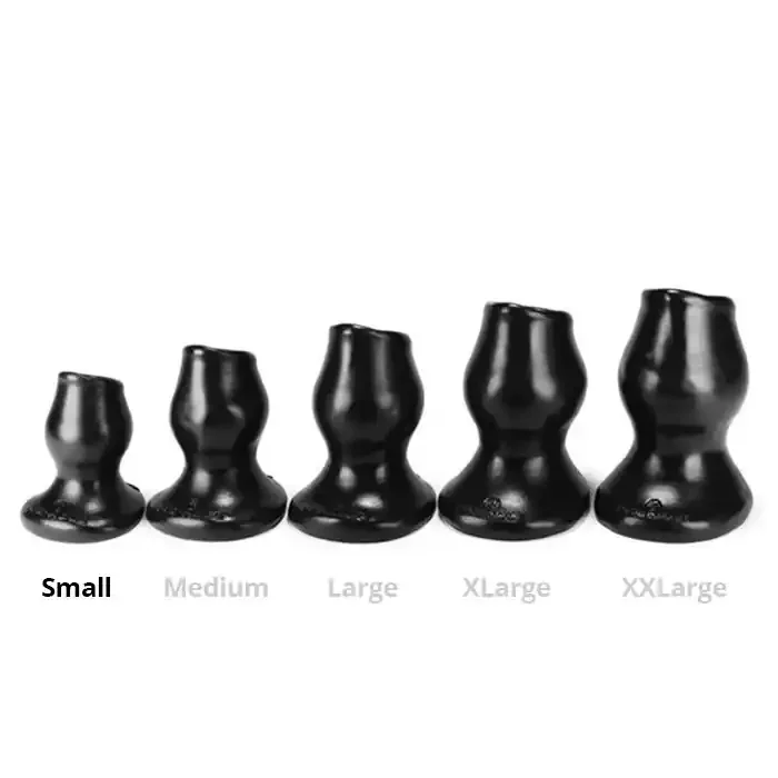 Stopftunnel Schweineloch schwarz Klein – 7 x 4,5 cm