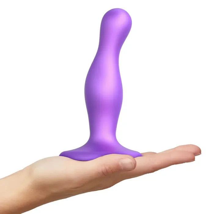 Strap-On-Me – Dildo Plug Curvy Metallic Purple L