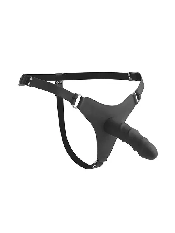 Strap U Elevate Silikon-Strap-On mit Dildo, schwarz