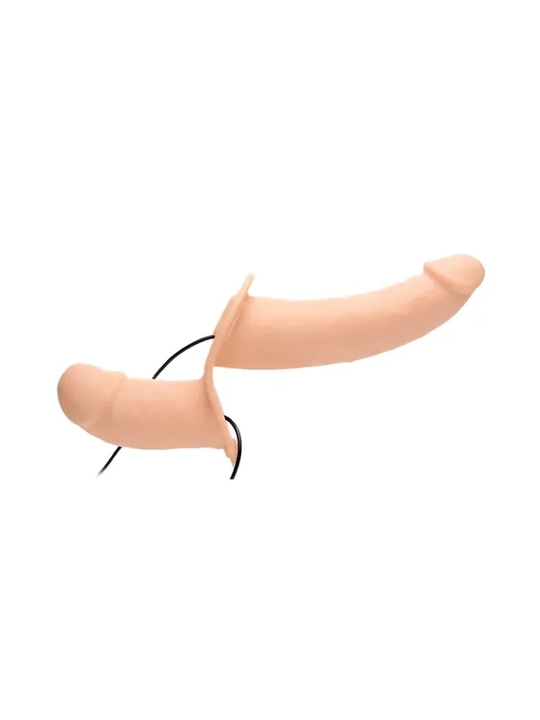 Strap U Power Peggar Strap-On mit Doppelvibrator, haut