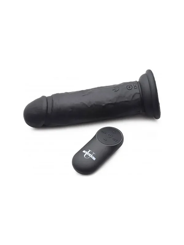 Strap U Power Player 28X RC Vibro-Dildo, schwarz