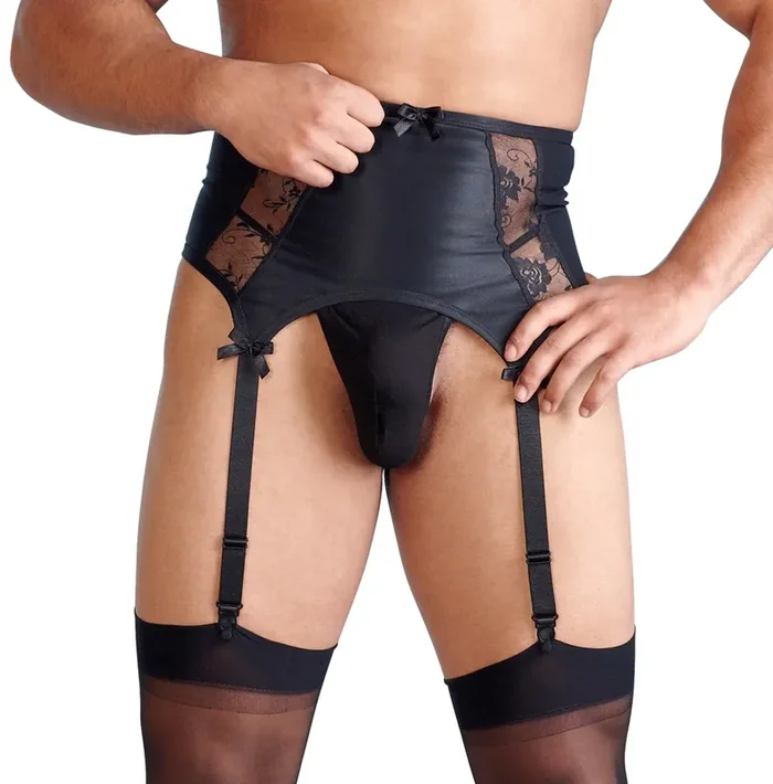 Strapsgürtel für Herren schwarz