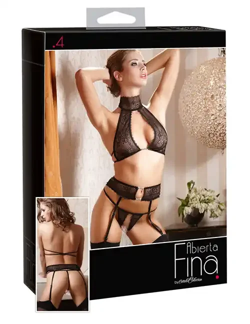 Strapsset Spitze Ouvert String