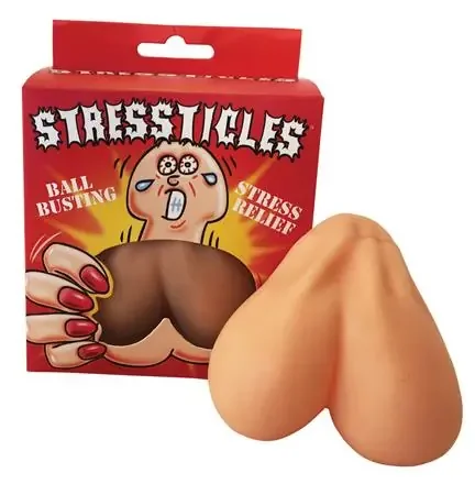 Stressball in Hodenform